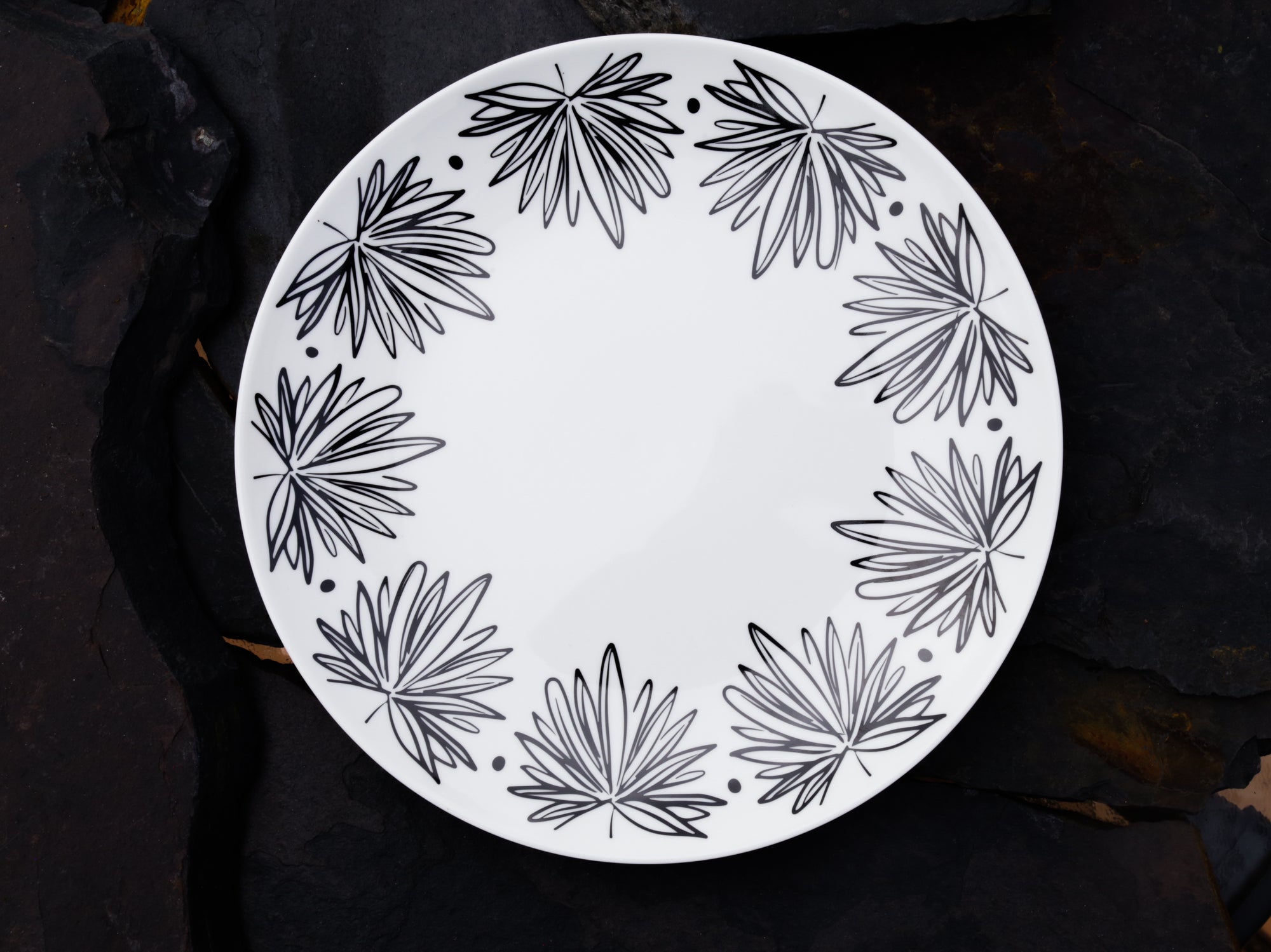 Platos | Texturas Aleatorias | Plantas negras