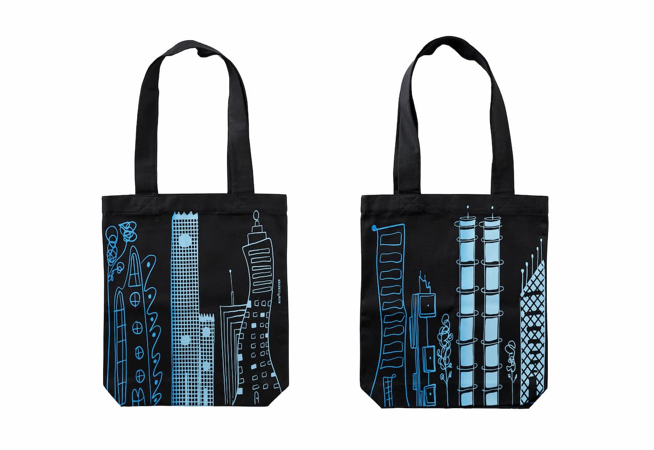 Totebag | La Cité  | La Cité | Blanco sobre Negro