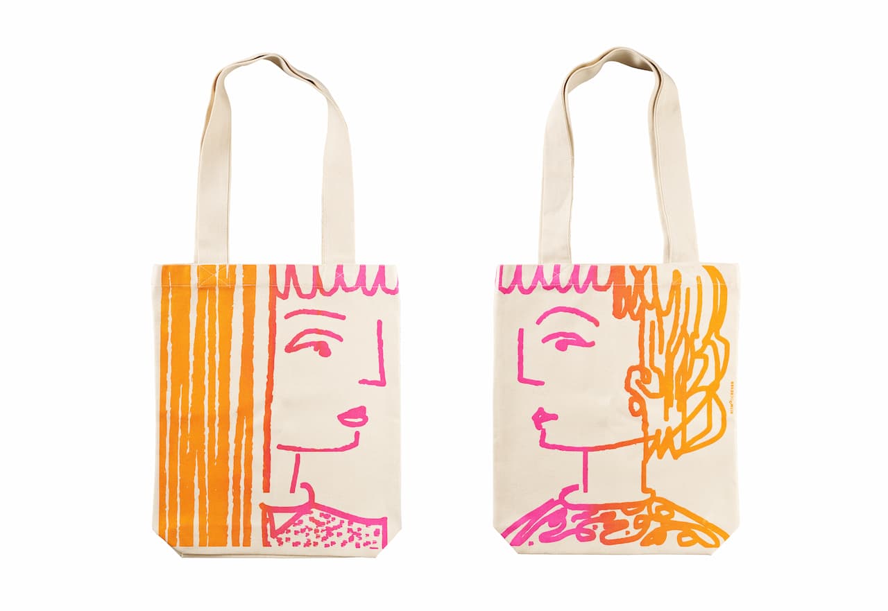 Totebag | La Cité  | Amor Paralelo | Fucsia con Naranja