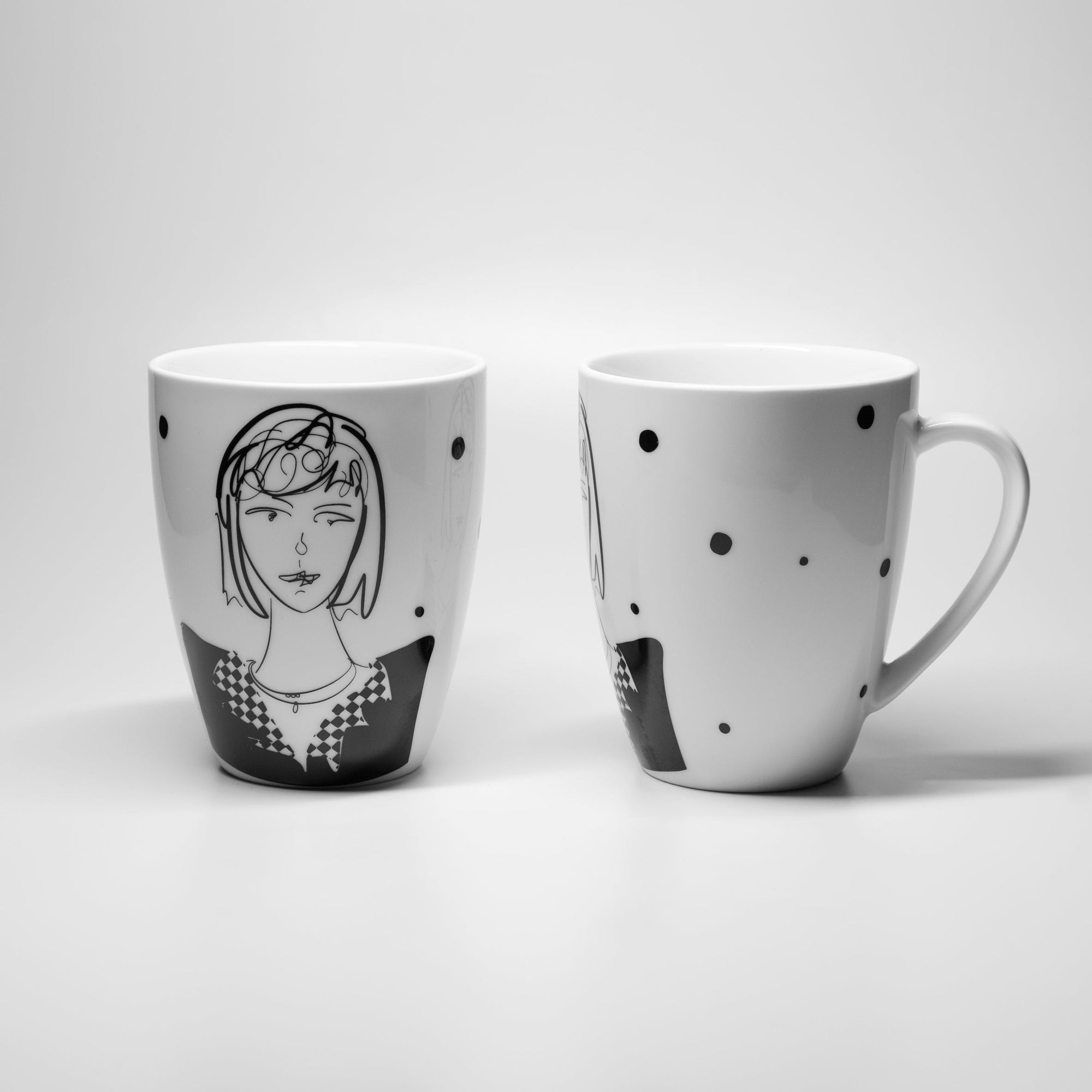 Mugs | Thoughts & Dots  | Eva | Negro