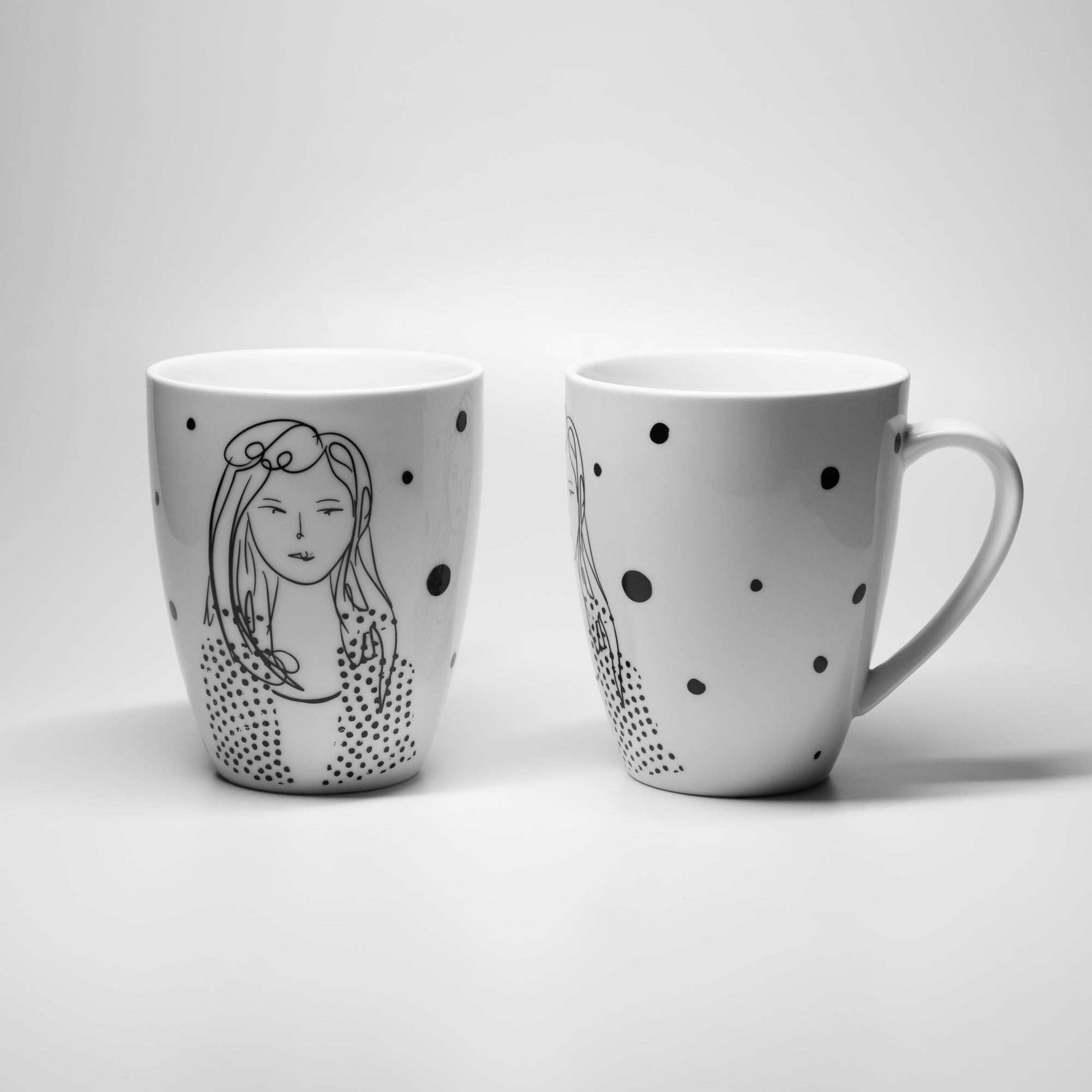 Mugs | Thoughts & Dots  | Pepa | Negro