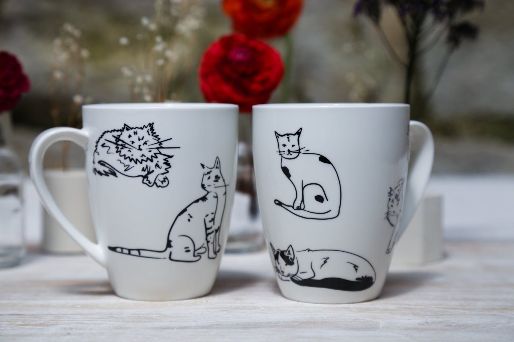 Mugs | Parche Animal  | Gatos Calle Libertad | Negro
