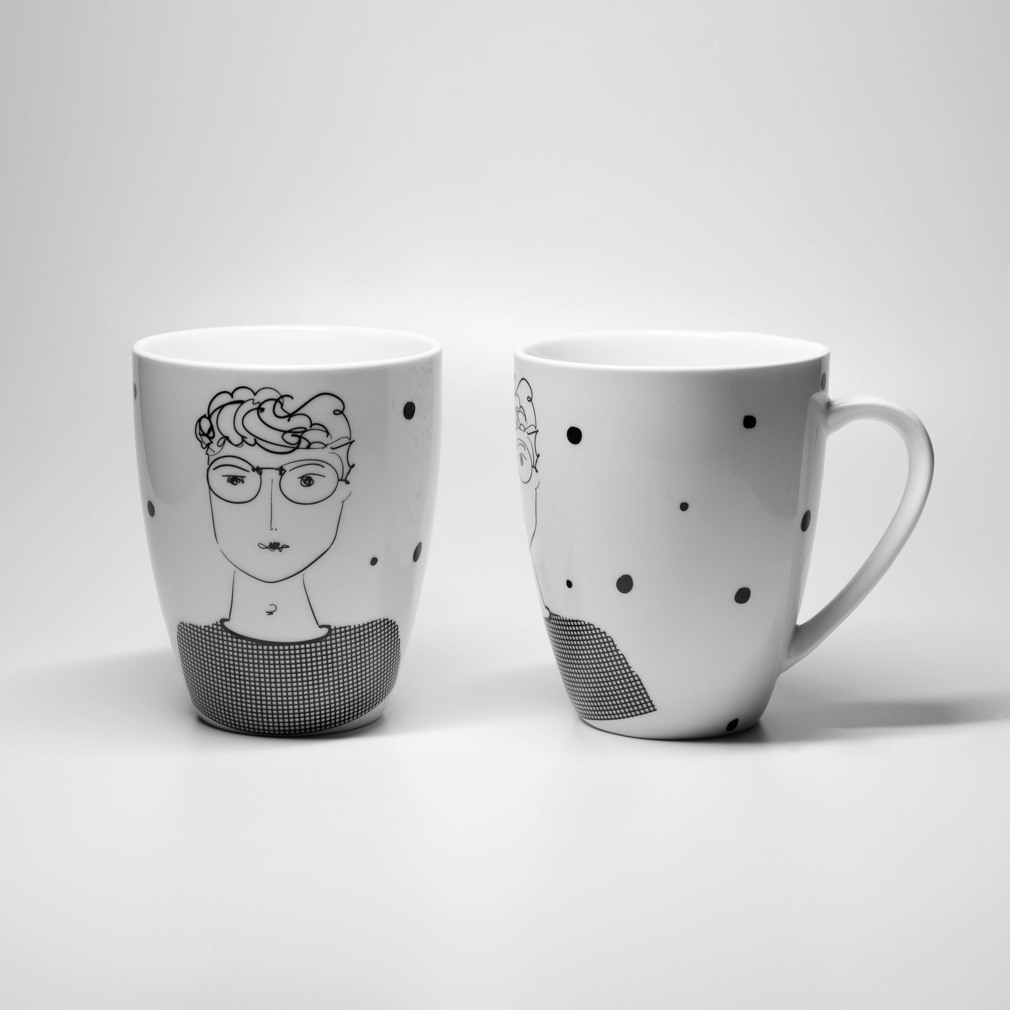 Mugs | Thoughts & Dots  | Pipo | Negro