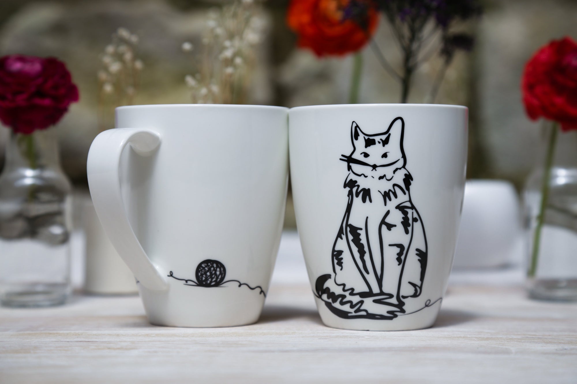 Mugs | Parche Animal  | Miau | Negro