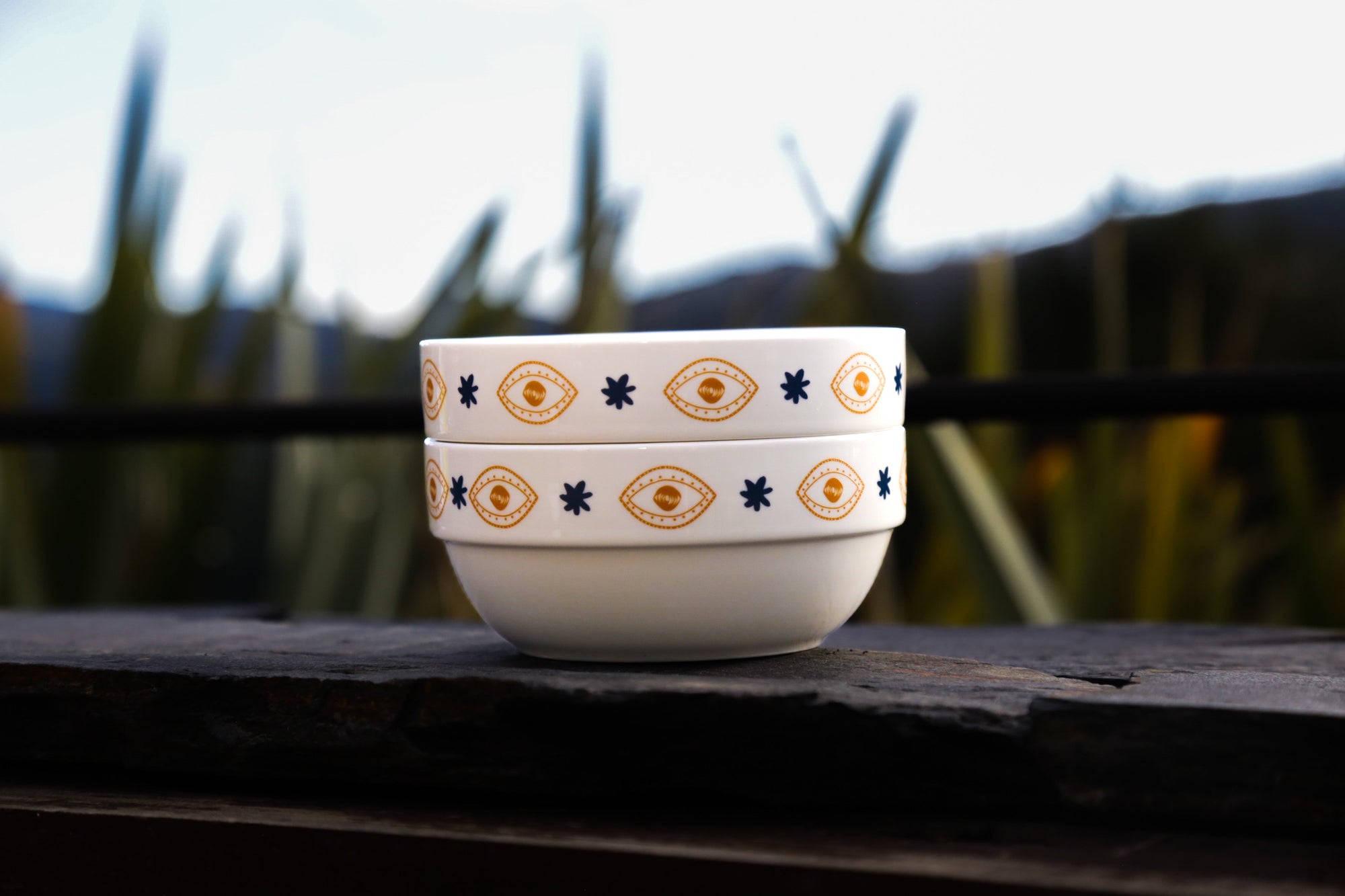 Bowls | Hamsa Vibes | Hamsa | amarillo azul