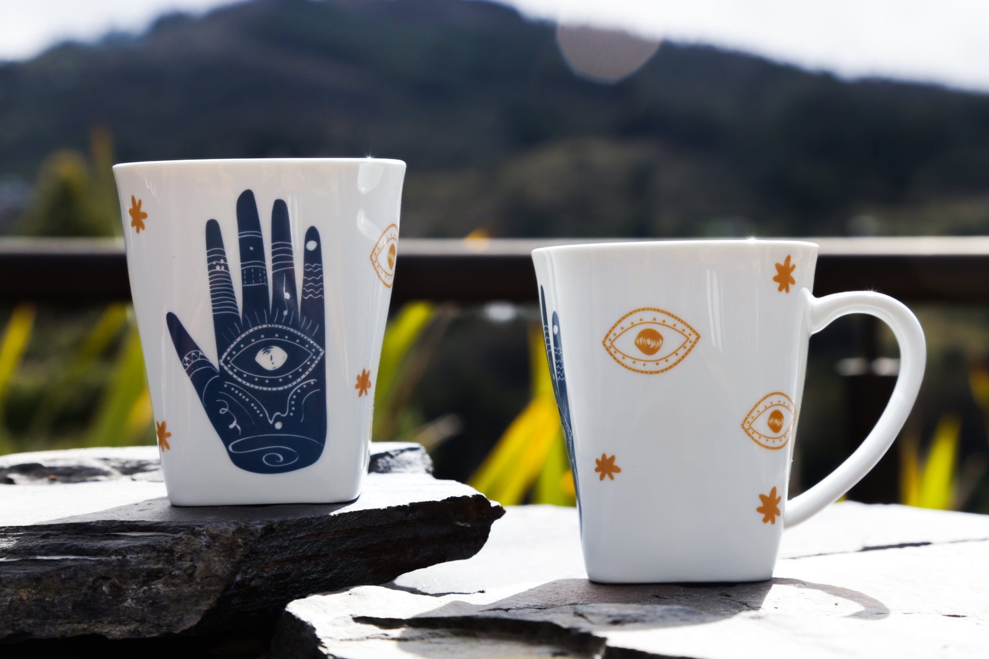 Mugs | Hamsa Vibes | Hamsa azul | Azul