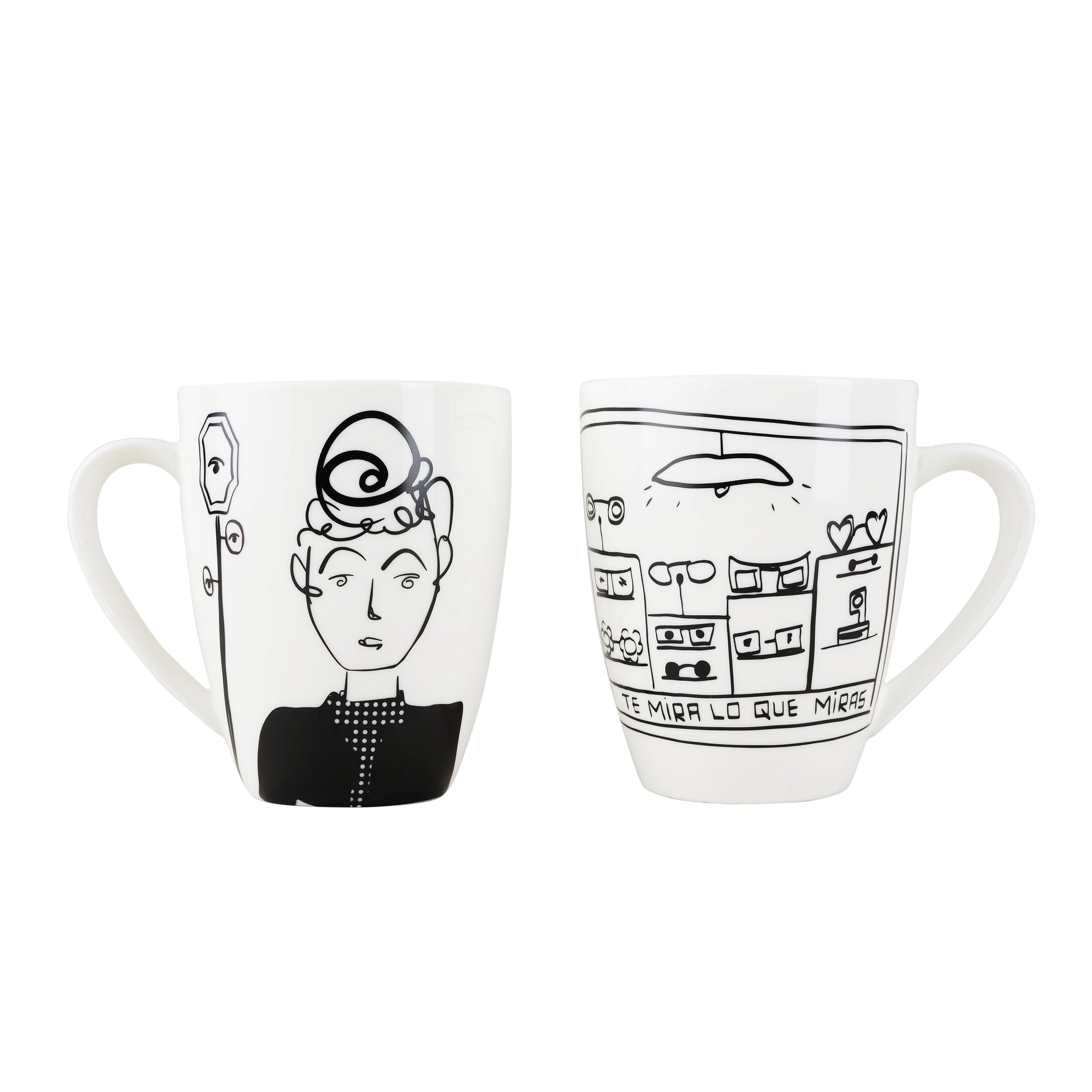 Mugs | Vitrinas  | Nil | Negro